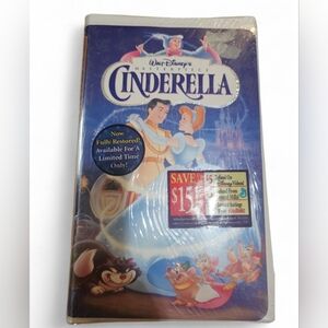 Disney Cinderella VHS - Blue and White